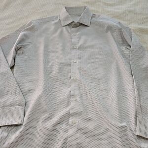 Men's White Polka Dot Shirt